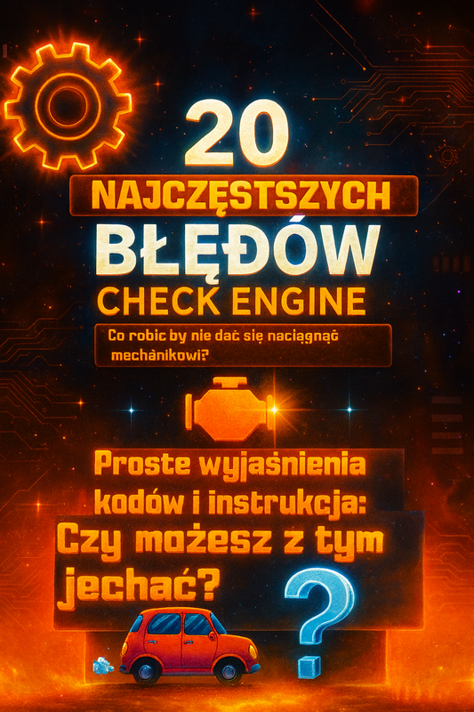 Ebook "20 Najczęstszych Błędów Check Engine i Czy można z tym jechać?"